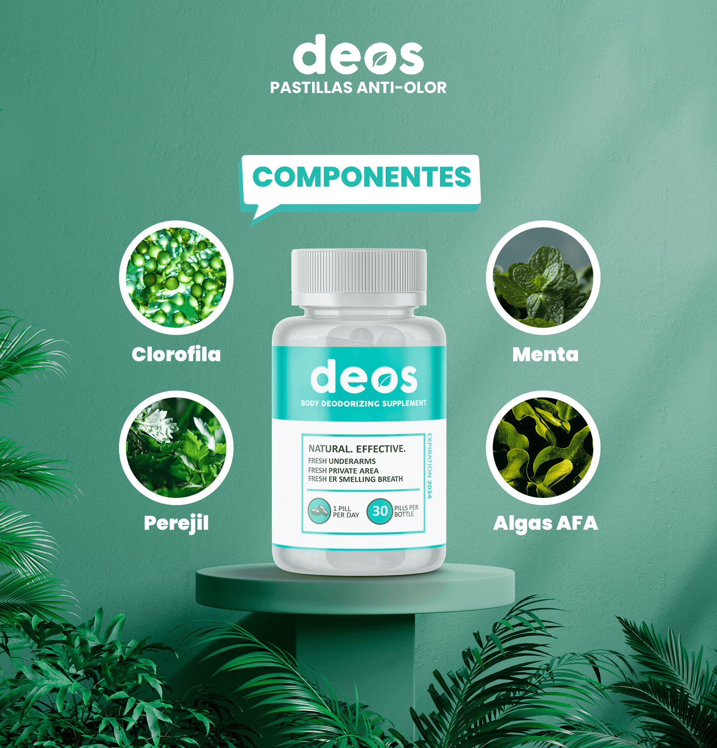 DEOS - Desodorante Interno  en Cápsulas