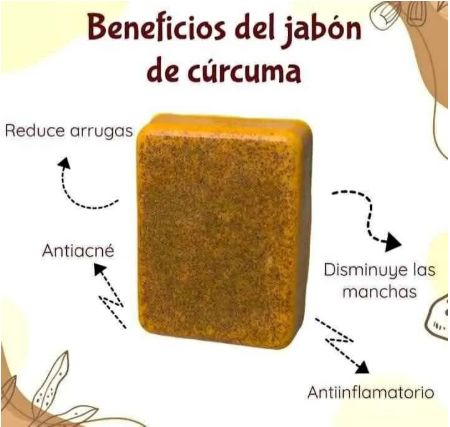 JABÓN DE CÚRCUMA 100% NATURAL