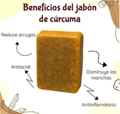 JABÓN DE CÚRCUMA 100% NATURAL