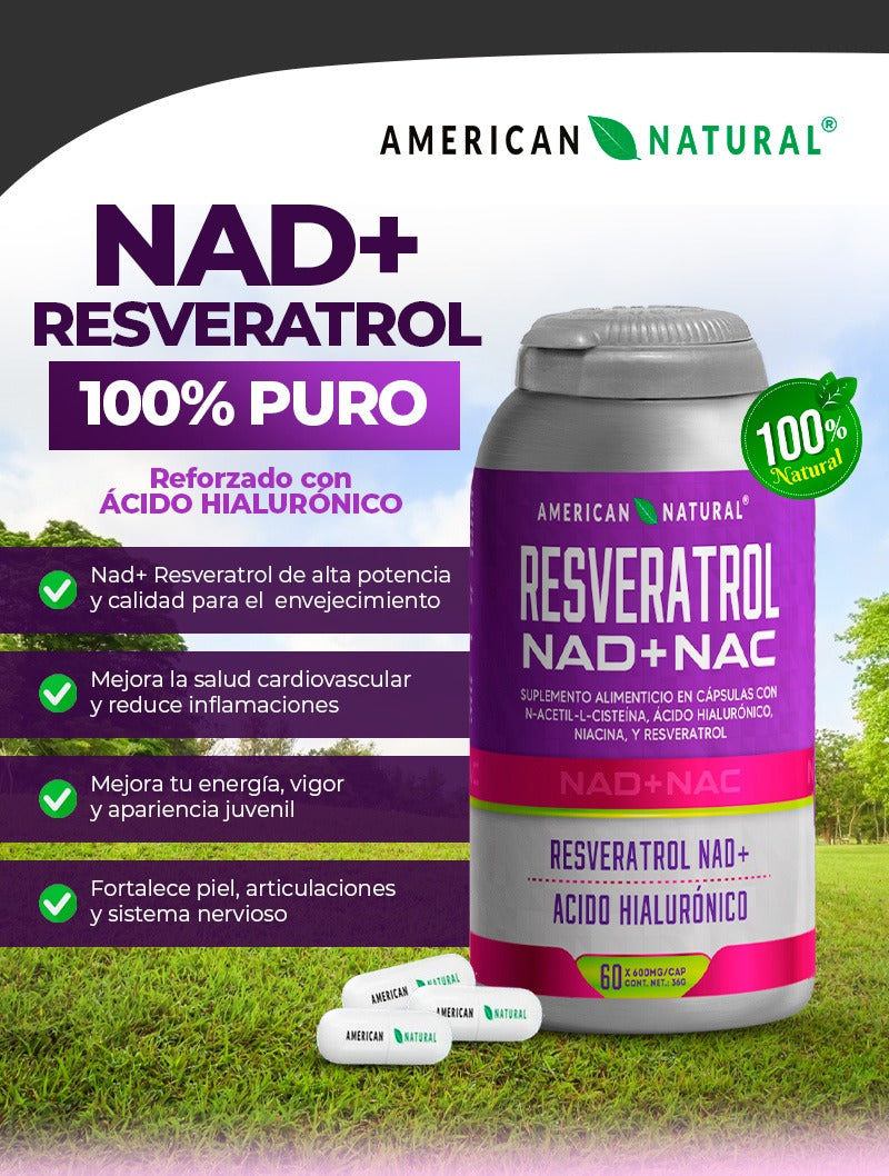 Resveratrol + NAD+ NAC